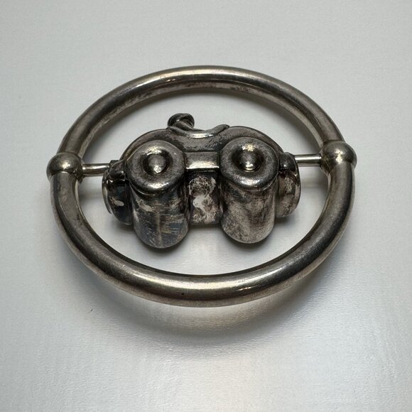 Tiffany & Co. Vehicle/Driver Baby Rattle Sterling Silver 925 Signed Rare - Picture 3 of 12